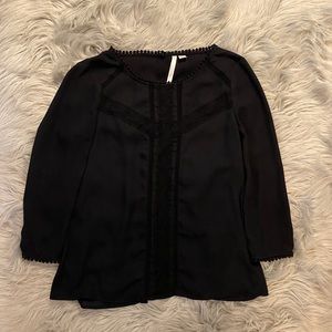 Lauren Conrad Black Dress Shirt